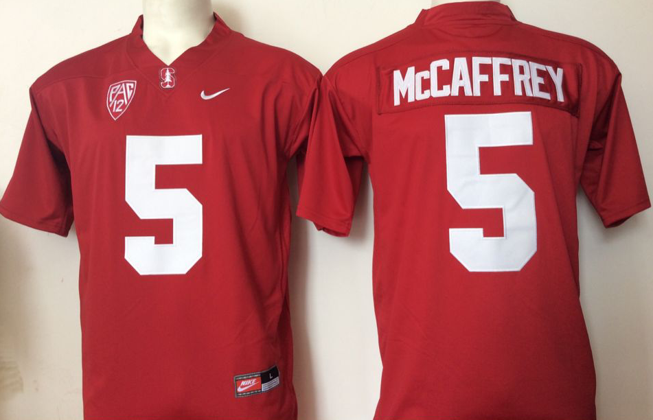 NCAA Men Stanford Cardinals Red 5 Mccaffrey